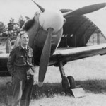 Pilot and Plane Rednal Airfield WWII